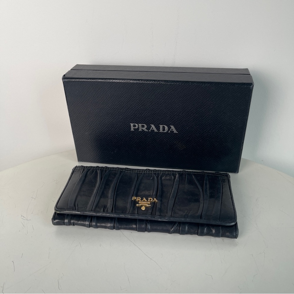 Prada Gaufre Leather Wallet